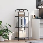 Raft pentru cărți sonoma gri 40 x 30 x 109 cm Lemn compozit GartenMobel Dekor