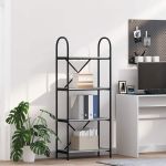 Raft pentru cărți sonoma gri 60 x 30 x 146 cm Lemn compozit GartenMobel Dekor