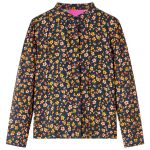 Cămașă pentru copii cu guler tip bandă, bleumarin 104 GartenMobel Dekor