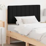 Tăblie tapițată Maro și negru 90 cm Lemn de pin masiv GartenMobel Dekor