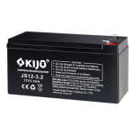 Acumulator AGM 12V, 3.2 Ah, F1 - KIJO JS12-3.2 SafetyGuard Surveillance