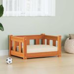 Pat pentru câini cu depozitare Maroniu cerat 55 x 45 x 28 cm GartenMobel Dekor