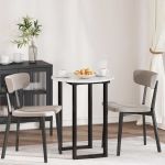 Placă de masă Alb foarte lucios 60 x 60 x 1.5 cm Lemn compozit GartenMobel Dekor