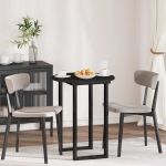 Placă de masă Negru 60 x 60 x 1,5 cm Lemn compozit GartenMobel Dekor