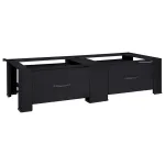 Suport pentru mașina de spălat 2 pcs Negru 64 x 55 x 32.5 cm GartenMobel Dekor