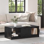 Masă de cafea Stejar Negru 102 x 50 x 36cm Lemn compozit GartenMobel Dekor
