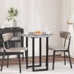 Placă de masă Gri beton 70 x 70 x 1,5 cm Lemn compozit GartenMobel Dekor