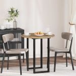 Placă de masă stejar artizanal 70 x 70 x 1.5 cm Lemn compozit GartenMobel Dekor