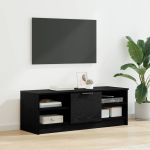 Cabinet TV Stejar Negru 102 x 35 x 36,5 cm Lemn compozit GartenMobel Dekor