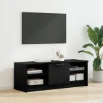 Cabinet TV Stejar Negru 102 x 35 x 36,5 cm Lemn compozit GartenMobel Dekor