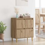 Bufet Stejar Artizanal 60 x 35 x 70 cm Lemn compozit GartenMobel Dekor