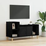 Cabinet TV Stejar Negru 100 x 35 x 55 cm Lemn compozit GartenMobel Dekor