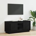 Cabinet TV Stejar Negru 102 x 35 x 45 cm Lemn compozit GartenMobel Dekor