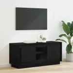 Cabinet TV Stejar Negru 102 x 35 x 45 cm Lemn compozit GartenMobel Dekor