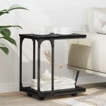 Masă laterală Stejar Negru 50 x 35 x 55.5 cm Lemn compozit GartenMobel Dekor