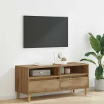 Cabinet TV Stejar Artizanal 100 x 34,5 x 44,5 cm Lemn compozit GartenMobel Dekor