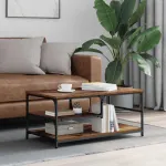 Masă de cafea Lemn Vechi 90 x 49 x 40 cm Lemn compozit GartenMobel Dekor