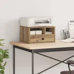 Suport pentru imprimantă Stejar Artizanal 40 x 32 x 24 cm GartenMobel Dekor