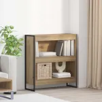 Dulap pentru cărți Stejar artizanal 80 x 30 x 155 cm GartenMobel Dekor