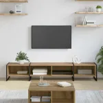 Cabinet TV Stejar artizanal 170.5 x 36 x 30.5 cm Lemn compozit GartenMobel Dekor