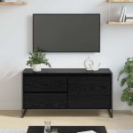 Cabinet TV Stejar Negru 100 x 36 x 49.5 cm Lemn compozit GartenMobel Dekor