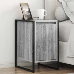 Noptieră 2 pcs Gri Sonoma 39,5 x 30 x 50 cm Lemn compozit GartenMobel Dekor