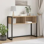 Masă laterală Stejar artizanal 100 x 36 x 75 cm Lemn compozit GartenMobel Dekor