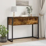 Masă laterală Stejar fumuriu 100 x 36 x 75 cm Lemn compozit GartenMobel Dekor