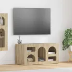 Cabinet TV Stejar Sonoma 80 x 35 x 40 cm Lemn compozit GartenMobel Dekor