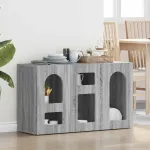Bufet Gri Sonoma 100 x 35 x 59 cm Lemn compozit GartenMobel Dekor