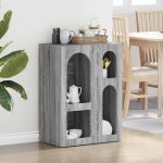 Bufet Gri Sonoma 59 x 35 x 80.5 cm Lemn compozit GartenMobel Dekor