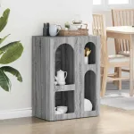 Bufet Gri Sonoma 59 x 35 x 80.5 cm Lemn compozit GartenMobel Dekor