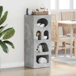 Bufet Gri din beton 40 x 35 x 100,5 cm Lemn compozit GartenMobel Dekor