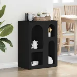 Bufet Negru 59 x 35 x 80.5 cm Lemn compozit GartenMobel Dekor
