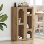 Bufet Stejar Artizanal 59 x 35 x 100,5 cm Lemn compozit GartenMobel Dekor