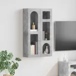 Dulap suspendat Gri din beton 59 x 20 x 100 cm Lemn compozit GartenMobel Dekor