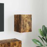 Dulap TV de perete Stejar fumuriu 30 x 31 x 40 cm Lemn compozit GartenMobel Dekor