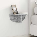 Raft de perete Gri Sonoma 38 x 19 x 19 cm Lemn compozit GartenMobel Dekor