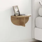 Raft de perete Stejar Artizanal 38 x 19 x 19 cm Lemn compozit GartenMobel Dekor