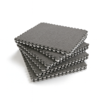 Covoras puzzle pufos, 61.5x61.5x1.7  cm, spuma eva, set 2 piese culoare gri MultiMark GlobalProd