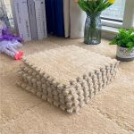 Covoras puzzle pufos, 61.5x61.5x1.7  cm, spuma eva, set 2 piese culoare light coffee MultiMark GlobalProd