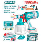 TOTAL - PISTOL DE VOPSIT - 800ML - LI-ION - 20V (INCLUDE ACUMULATOR SI INCARCATOR) PowerTool TopQuality