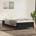 Pat cu arcuri fără saltea negru 120x220 cm catifea GartenMobel Dekor