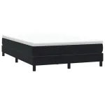 Pat cu arcuri fără saltea negru 140x210 cm catifea GartenMobel Dekor