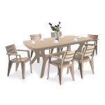 Curver Set mobilier de grădină Juliemore 6+1, culoare cappuccino Mobalis Homvera