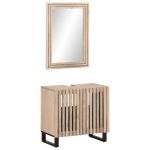 Set mobilier de baie, 2 piese, lemn masiv de mango GartenMobel Dekor