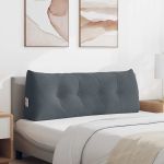 Perna pentru spate Gri închis 120 x 24 x 50 cm Catifea GartenMobel Dekor