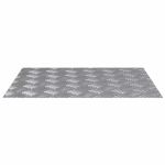 Plăci cu tablouri 4 pcs Argintiu 60 x 50 cm Aluminiu GartenMobel Dekor