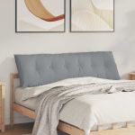 Perna pentru spate Gri deschis 160 x 19 x 50 cm țesătură GartenMobel Dekor