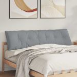 Perna pentru spate Gri deschis 180 x 19 x 50 cm țesătură GartenMobel Dekor